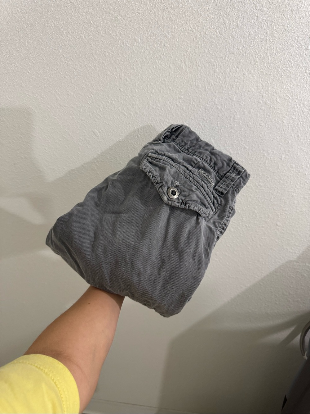 Grey cargo pants